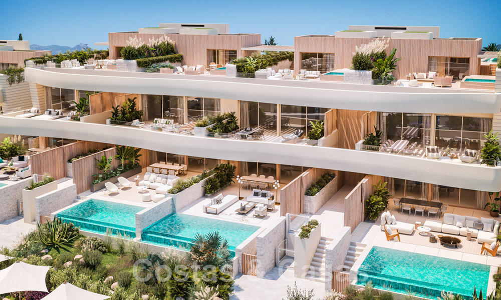 Beachfront new development. Ultra-luxury apartments for sale in frontline beach complex in Marbella 48698