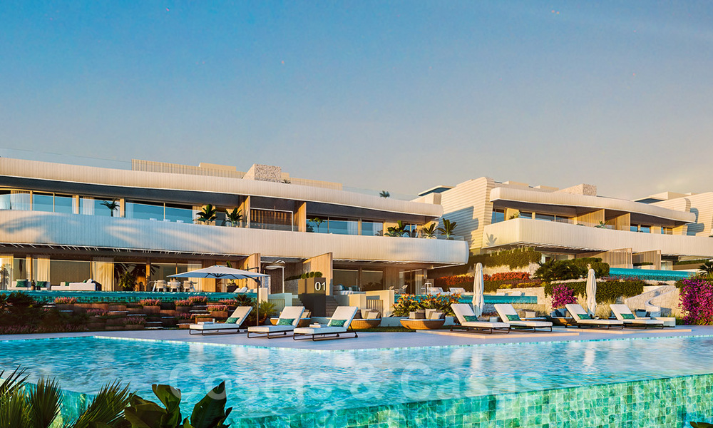 Pre-launch! Beachfront new development. Ultra-luxury villas for sale in first line beach complex in Marbella 37814