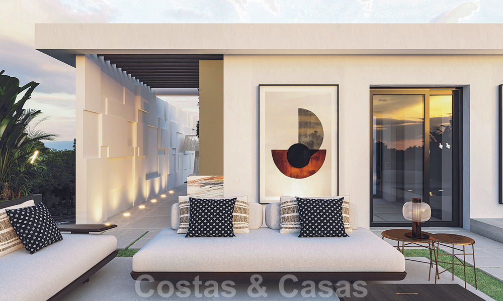 Beachfront new development. Ultra-luxury villas for sale in first line beach complex in Marbella 37835