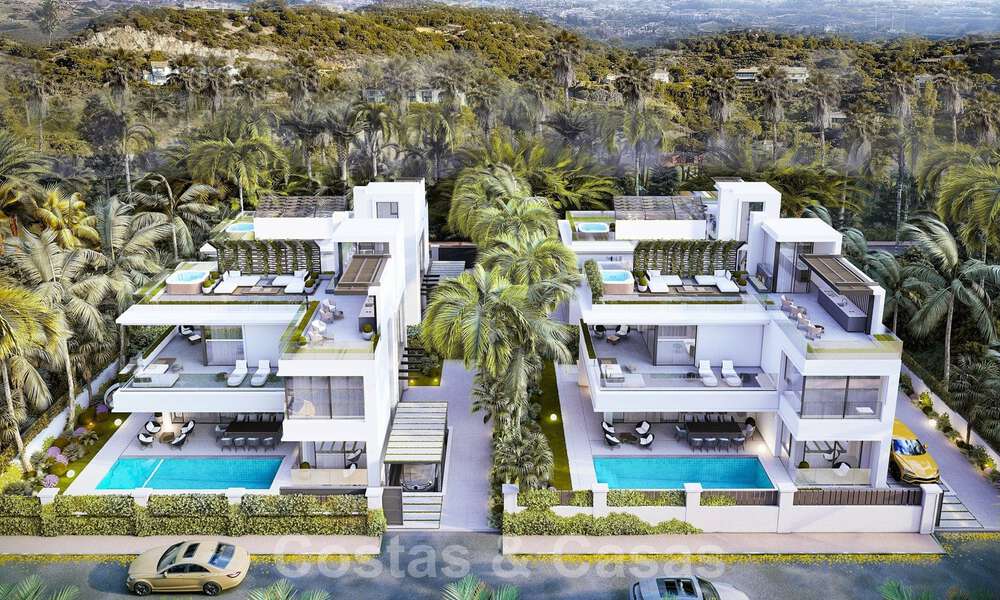 Move in ready! New modern luxury villas for sale at a stone´s throw from the beach and Puerto Banus on the Golden Mile in Marbella 37882