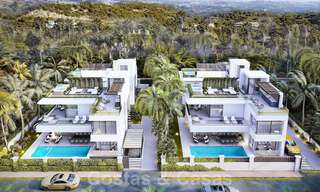 Move in ready! New modern luxury villas for sale at a stone´s throw from the beach and Puerto Banus on the Golden Mile in Marbella 37882 