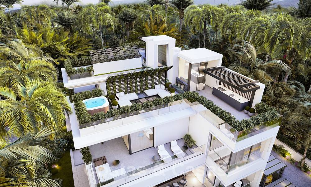 Move in ready! New modern luxury villas for sale at a stone´s throw from the beach and Puerto Banus on the Golden Mile in Marbella 37887