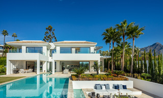 Phenomenal, contemporary, new luxury villa for sale in the heart of Nueva Andalucia's Golf Valley in Marbella. Highly reduced in price! 37910 