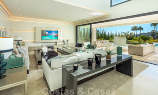 Phenomenal, contemporary, new luxury villa for sale in the heart of Nueva Andalucia's Golf Valley in Marbella. Highly reduced in price! 37914 