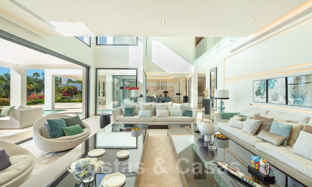 Phenomenal, contemporary, new luxury villa for sale in the heart of Nueva Andalucia's Golf Valley in Marbella 37917