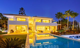 Phenomenal, contemporary, new luxury villa for sale in the heart of Nueva Andalucia's Golf Valley in Marbella. Highly reduced in price! 37942 