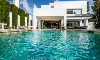 Ready to move in, modern design villa for sale, second line beach on the Golden Mile - Marbella 37980 