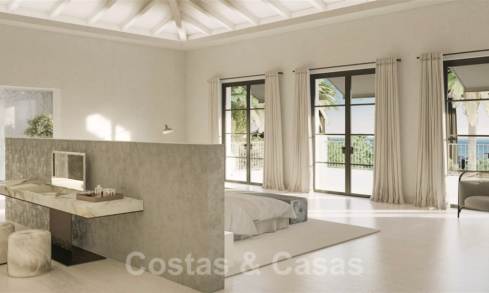 Majestic, contemporary Mediterranean luxury villa for sale with breath-taking sea views in the exclusive Cascada de Camojan in Marbella 38052