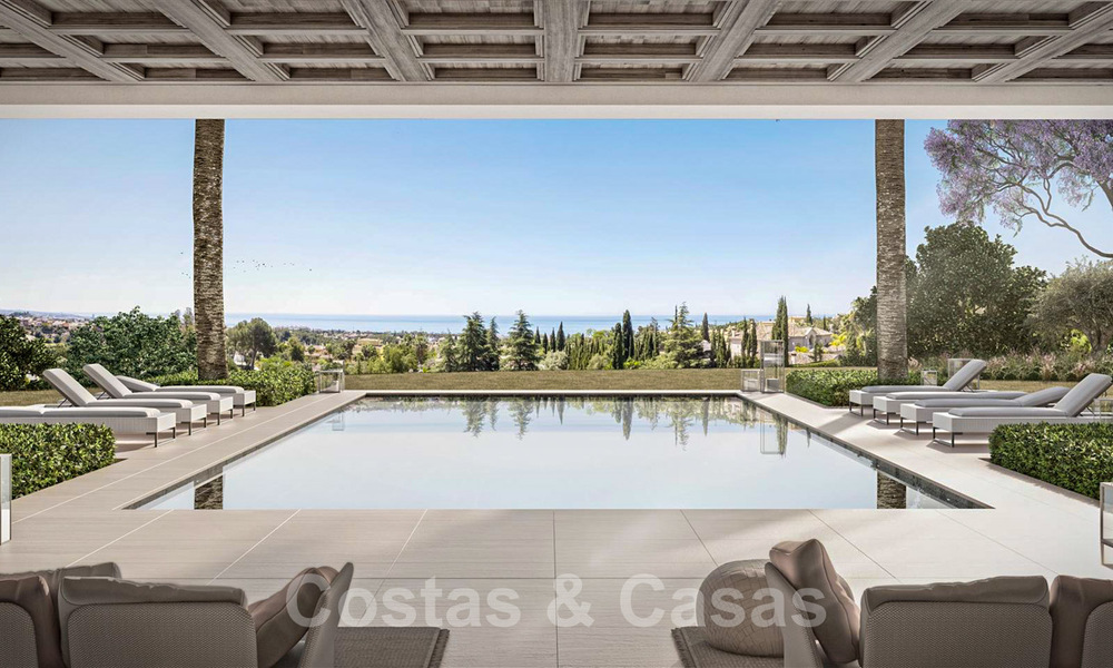 Majestic, contemporary Mediterranean luxury villa for sale with breath-taking sea views in the exclusive Cascada de Camojan in Marbella 38057