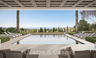 Majestic, contemporary Mediterranean luxury villa for sale with breath-taking sea views in the exclusive Cascada de Camojan in Marbella 38057 