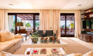 Stylish frontline beach penthouse for sale in Mediterranean style with sea views in Los Monteros, Marbella 38077 