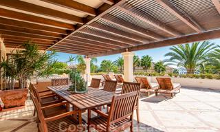 Stylish frontline beach penthouse for sale in Mediterranean style with sea views in Los Monteros, Marbella 38083 