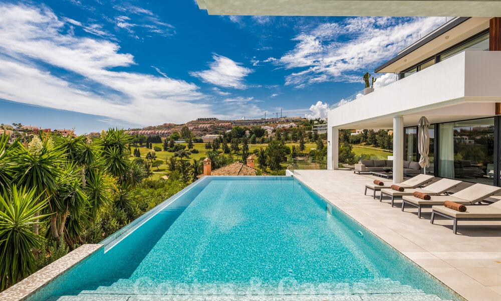 Key ready, designer villa for sale, with stunning golf views, in a prestigious golfing area in Benahavis - Marbella 38151