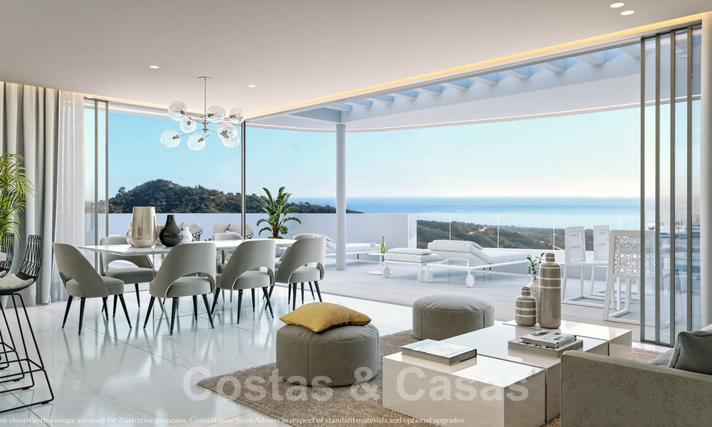 Modern, contemporary luxury apartments with breath-taking sea views for sale, a short drive from the center of Marbella 38318