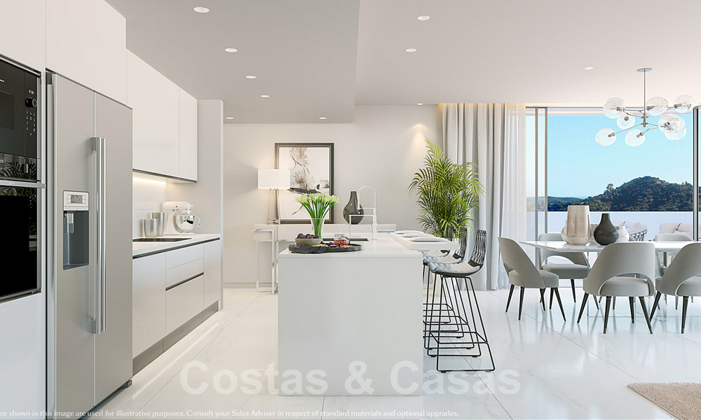Modern, contemporary luxury apartments with breath-taking sea views for sale, a short drive from the center of Marbella 38321