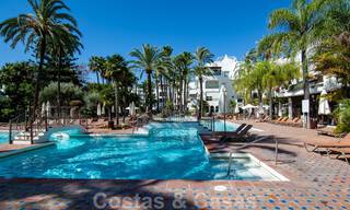 Modern, spacious, designer penthouse for sale on the beachside and within walking distance to the center of Puerto Banus in Marbella 38258 