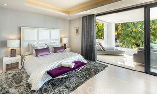 Contemporary, stylish luxury villa for sale in a gated and secure community on the Golden Mile in Marbella 38271 