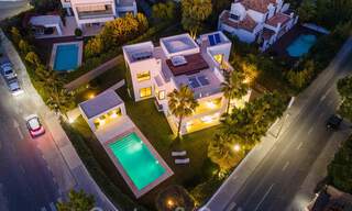Contemporary, stylish luxury villa for sale in a gated and secure community on the Golden Mile in Marbella 38295 