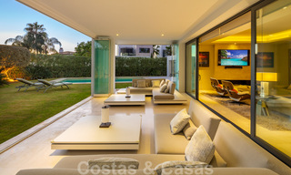 Contemporary, stylish luxury villa for sale in a gated and secure community on the Golden Mile in Marbella 38300 