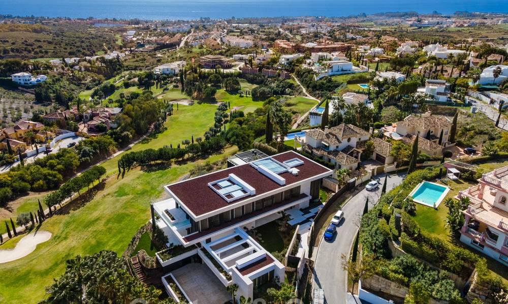 New, modern, majestic villa for sale, frontline golf with panoramic views in five-star golf resort in Marbella - Benahavis 38457