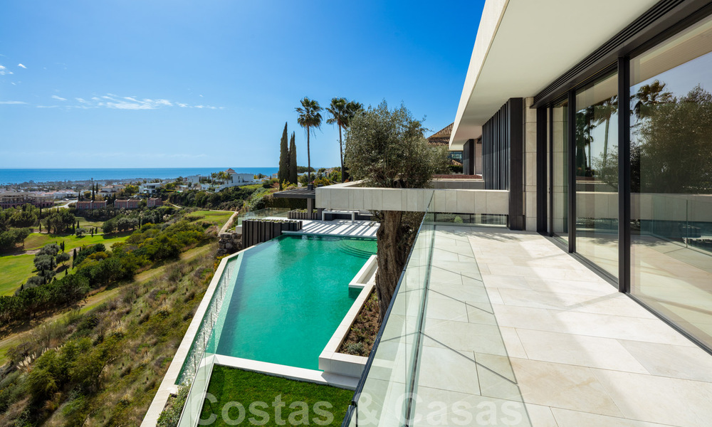 New, modern, majestic villa for sale, frontline golf with panoramic views in five-star golf resort in Marbella - Benahavis 38472