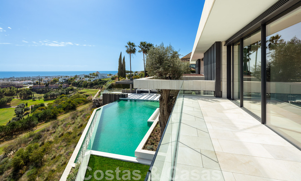 New, modern, majestic villa for sale, frontline golf with panoramic views in five-star golf resort in Marbella - Benahavis 52362