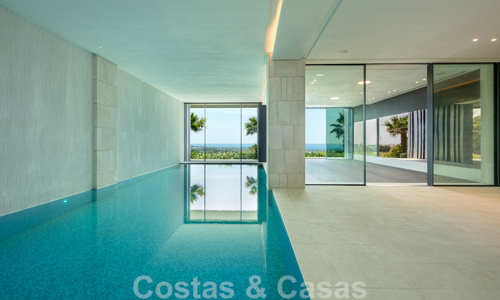 New, modern, majestic villa for sale, frontline golf with panoramic views in five-star golf resort in Marbella - Benahavis 52379