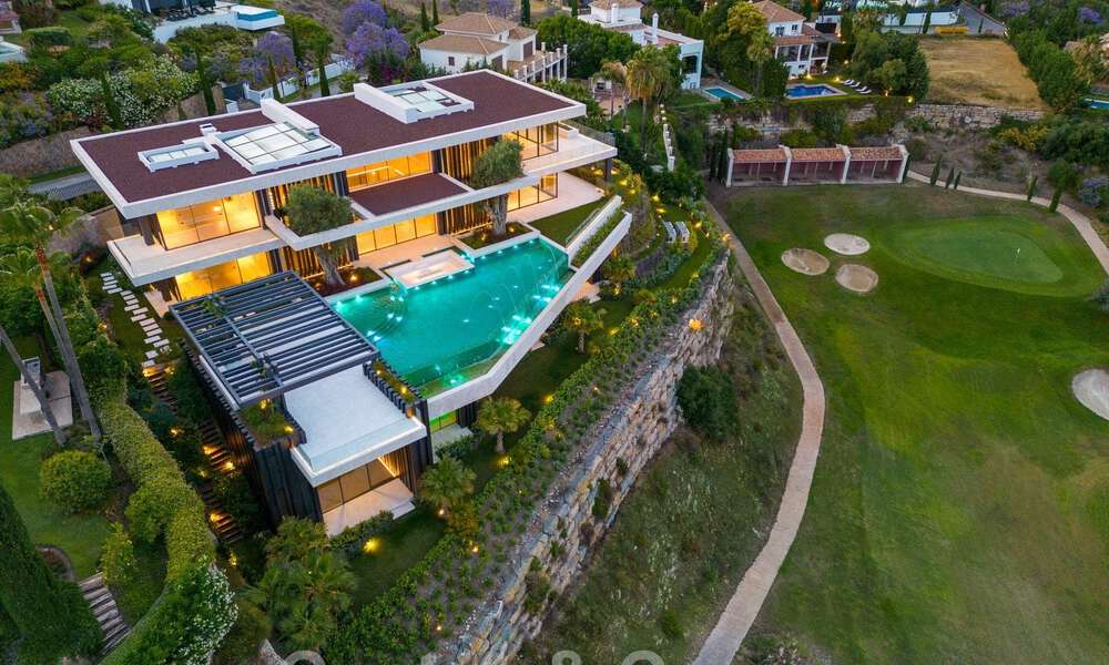 New, modern, majestic villa for sale, frontline golf with panoramic views in five-star golf resort in Marbella - Benahavis 52387
