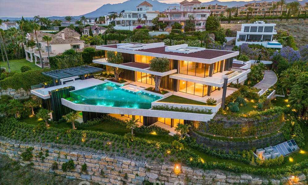 New, modern, majestic villa for sale, frontline golf with panoramic views in five-star golf resort in Marbella - Benahavis 52389