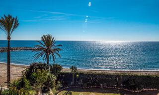 Authentic, frontline beach apartment for sale with sea views just steps from Puerto Banus, Marbella 38625 