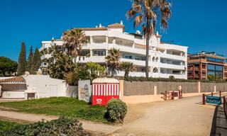 Authentic, frontline beach apartment for sale with sea views just steps from Puerto Banus, Marbella 38658 