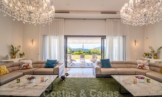 Contemporary luxury villa for sale in frontline golf with stunning views in the exclusive La Zagaleta Golf resort, Benahavis - Marbella 38672 