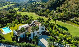 Contemporary luxury villa for sale in frontline golf with stunning views in the exclusive La Zagaleta Golf resort, Benahavis - Marbella 38684 