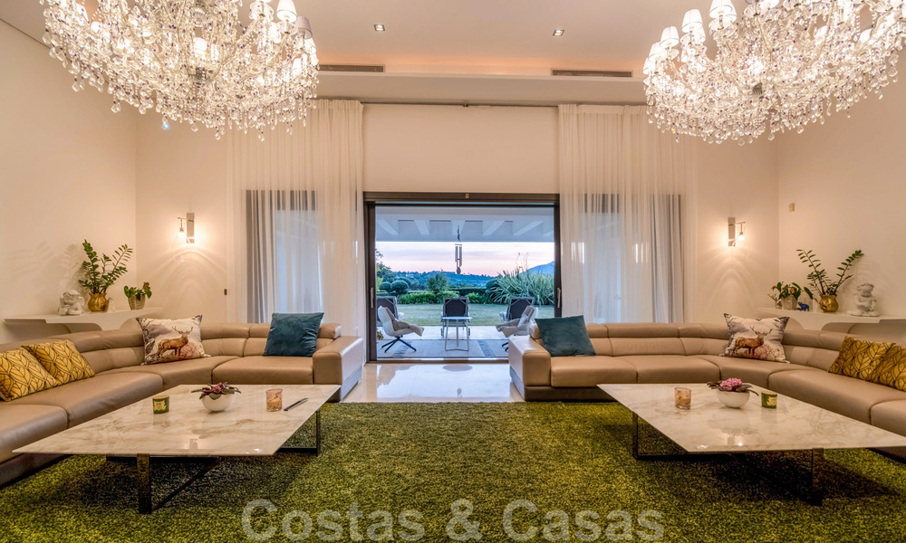 Contemporary luxury villa for sale in frontline golf with stunning views in the exclusive La Zagaleta Golf resort, Benahavis - Marbella 38698