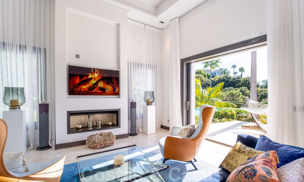 Contemporary luxury villa for sale in frontline golf with stunning views in the exclusive La Zagaleta Golf resort, Benahavis - Marbella 38714