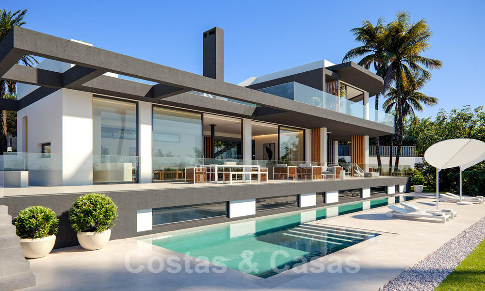 Spectacular, new designer villa with green roof for sale on the Golden Mile in Marbella 38785