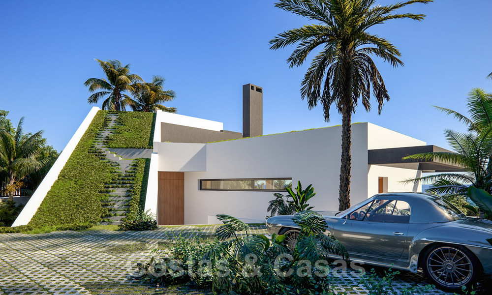 Spectacular, new designer villa with green roof for sale on the Golden Mile in Marbella 38786