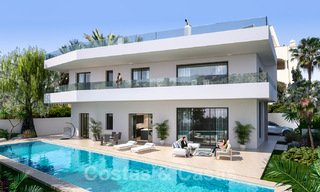 Modern, luxurious villa for sale in exclusive beachside urbanization on the Golden Mile in Marbella 38790 