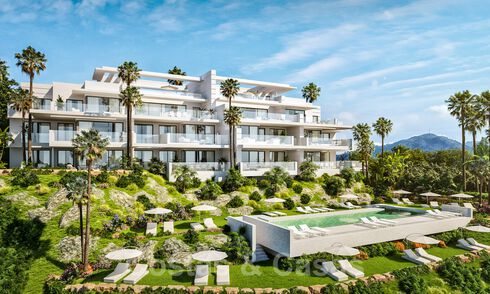 New on the market! Modern, contemporary luxury apartments with beautiful sea views for sale, a short drive from the center of Marbella 38907