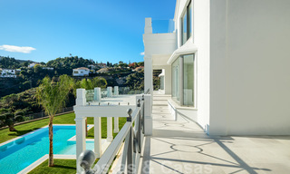 Majestic, contemporary, Mediterranean luxury villa for sale with sea views in the exclusive El Madroñal in Benahavis - Marbella 38836 