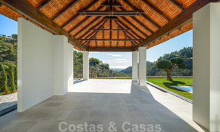 Majestic, contemporary, Mediterranean luxury villa for sale with sea views in the exclusive El Madroñal in Benahavis - Marbella 38839 