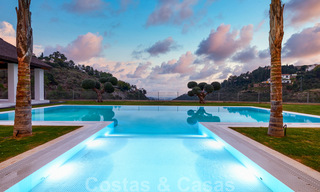 Majestic, contemporary, Mediterranean luxury villa for sale with sea views in the exclusive El Madroñal in Benahavis - Marbella 38855 