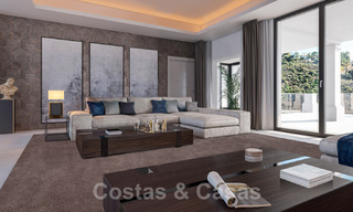 Majestic, contemporary, Mediterranean luxury villa for sale with sea views in the exclusive El Madroñal in Benahavis - Marbella 38871 