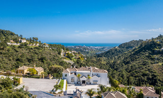 Majestic, contemporary, Mediterranean luxury villa for sale with sea views in the exclusive El Madroñal in Benahavis - Marbella 38874 