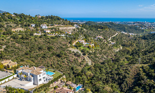 Majestic, contemporary, Mediterranean luxury villa for sale with sea views in the exclusive El Madroñal in Benahavis - Marbella 38875 