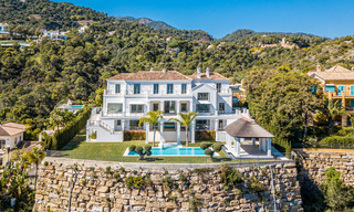 Majestic, contemporary, Mediterranean luxury villa for sale with sea views in the exclusive El Madroñal in Benahavis - Marbella 38876 