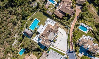 Majestic, contemporary, Mediterranean luxury villa for sale with sea views in the exclusive El Madroñal in Benahavis - Marbella 38878 