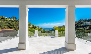 Majestic, contemporary, Mediterranean luxury villa for sale with sea views in the exclusive El Madroñal in Benahavis - Marbella 38879 