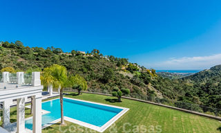 Majestic, contemporary, Mediterranean luxury villa for sale with sea views in the exclusive El Madroñal in Benahavis - Marbella 38880 