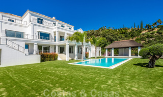 Majestic, contemporary, Mediterranean luxury villa for sale with sea views in the exclusive El Madroñal in Benahavis - Marbella 38884 